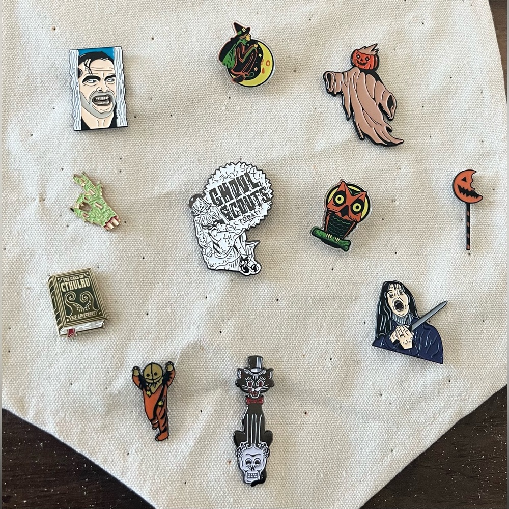 Assorted Horror/ Halloween Enamel Pins